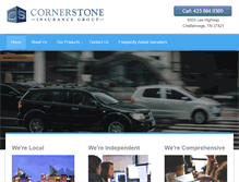 Tablet Screenshot of cornerstoneinsgrp.com